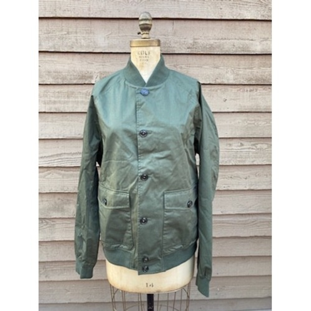 Woolrich John Rich & Bros Mens Summer Bomber Jacket Green XL Teflon Coated